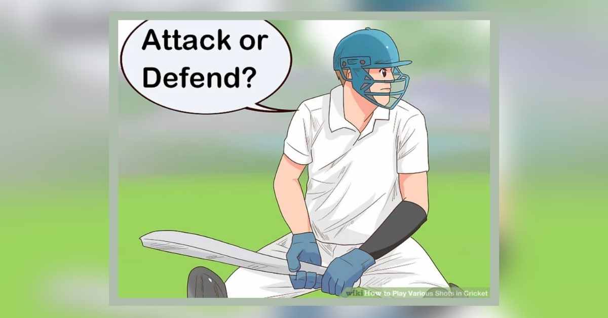cricket batting basics attack or defend